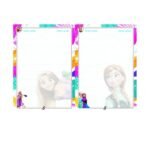 سمارت دبوس 50 ورقه 9سطر ملون بناتى A4