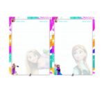 سمارت دبوس 90 ورقه 9سطر ملون بناتى A4