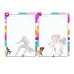 سمارت دبوس 90 ورقه مربعات ملون A4