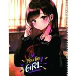 سمارت سلك 60 ورقه 9 سطر ملون بناتى A4