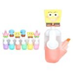 طقم قلم فسفورى سبونش بوب شنطة جرار 6 لون رقم MD_210